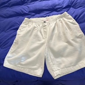 Denim White Jean Shorts -Plus size